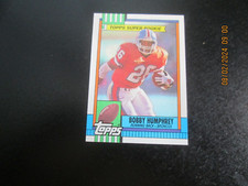 BOBBY HUMPHREY BRONCOS 1990 TOPPS SUPER ROOKIE CARD #32. rookie card picture