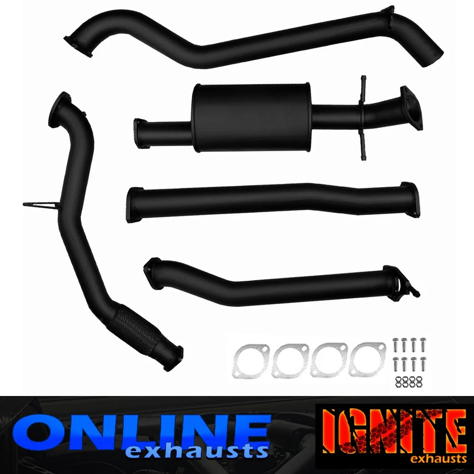 MAZDA BT50 3.2L TD 3" FULL EXHAUST SYSTEM INC NO CAT WITH MUFFLER  