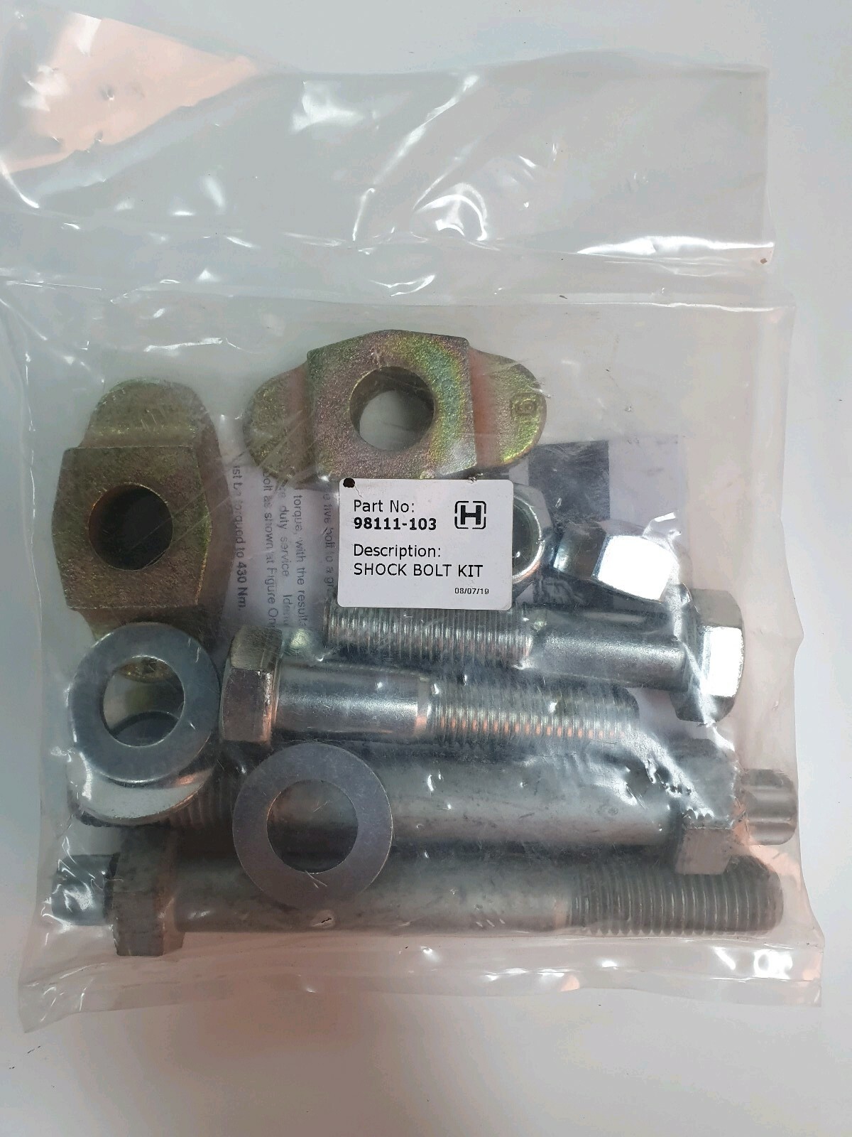 Hendrickson Shock Bolt Kit 98111103 eBay