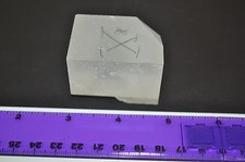 Precision Optical Laser Crystal Quartz Optics Synthetic Z-Cut 46mm x 32mm rough