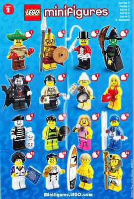 LEGO  1 Minifigur Pop Sängerin Sammelfigur Serie 2 unbespielt NEU Figur11 8684