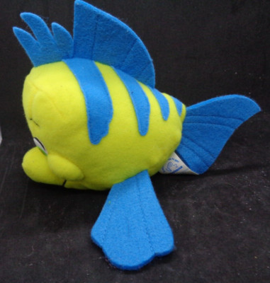 Walt Disney Finding Nemo 7 '' Flounder Plush Beanbag - Applause