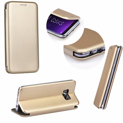 Book Forcell Elegance Handytasche Cover Etui Tasche Gold Apple