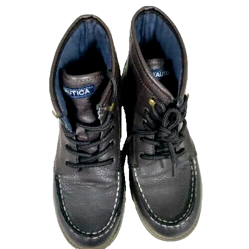 Nautica Shoe Boots Brown Kids Ski Winter Casual Everyday Wear Lace Up  Academia