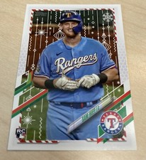 2021 Topps Holiday Sam Huff Rookie #HW53 Baseball Card Texas Rangers
