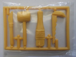 Barbie Ken Doll UNPUNCHED Carpentry TOOL Mallet Saw Brush Disney Hunchback QUASI