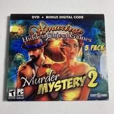 Amazing Hidden Object Games: Murder Mystery 2 - 5 Pack - PC NEW In Opened Pack