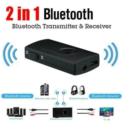 Bluetooth V4 Transmitter Receiver Wireless A2dp 3.5mm Audio x Adapter Music R1 - Bild 1 von 9