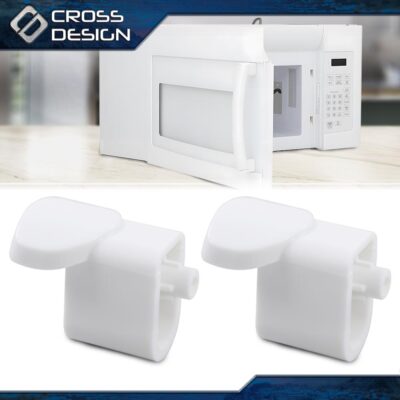 2 Pack ABS Handle Support White Compatible For GE Microwave WB06X10943