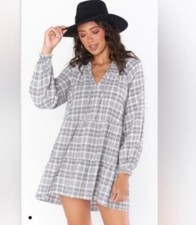 Show Me Your MuMu long sleeve mini Birdie dress size large NWT