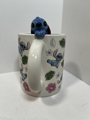 Disney Stitch 3D Hibiscus Flower Theme . Mug