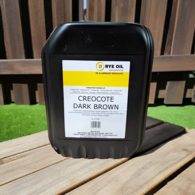 RYE OIL LTD Creosote Alternative - Creocote Dark Brown 20L -- Oil Based Timber Treatment