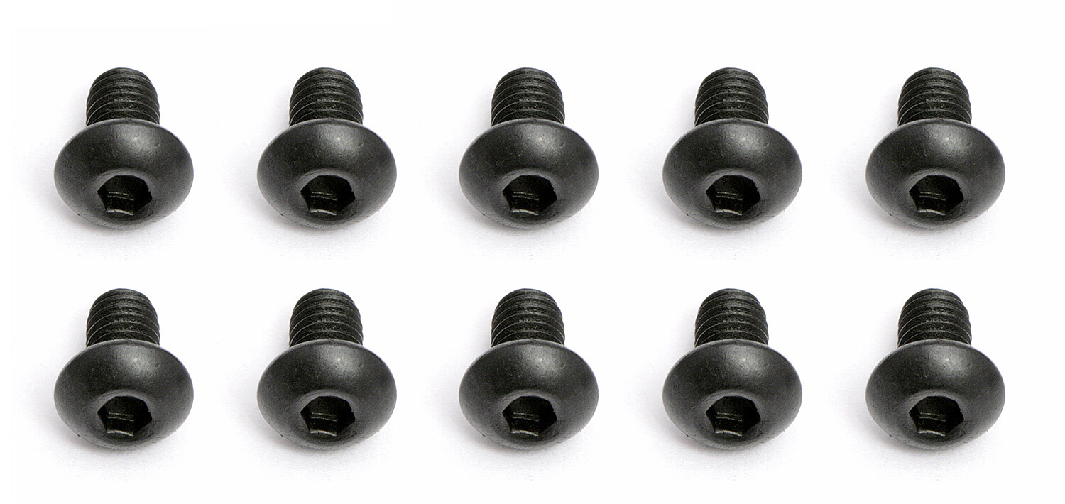 Team Associated M2.5 x 0.45 x 4mm Button Head Screws BHCS - AS 4673
