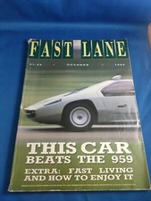 FAST LANE MAGAZINE OCT-1988 - Isdera Imperator 108i, Porsche 928 S4 SE, Senator