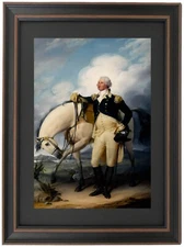 Framed Washington at Verplanck's Point by John Trumbull. Standard or Poster Size