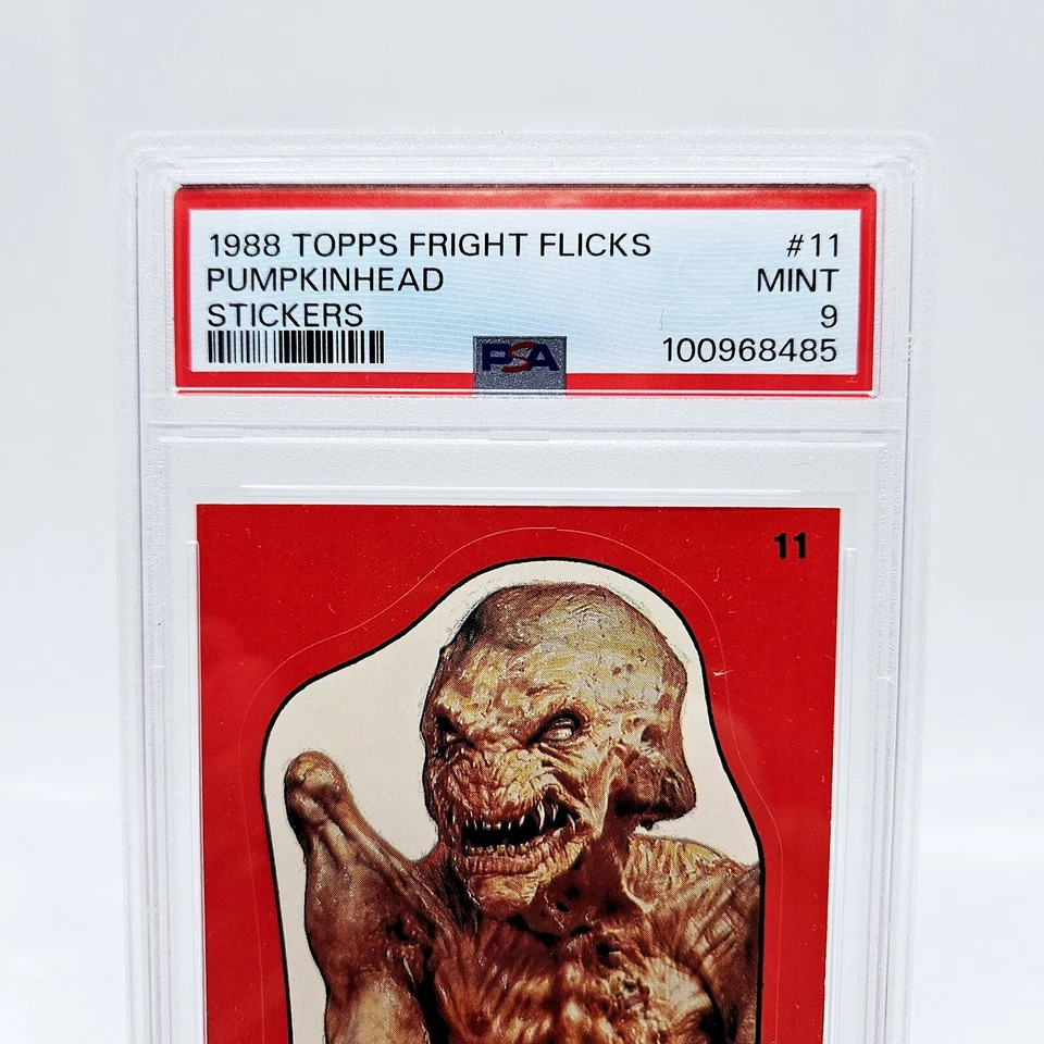 1988 Topps Fright Flicks Pumpkinhead #11 Sticker PSA 9 None Higher Horror Movie - Image 2 of 3