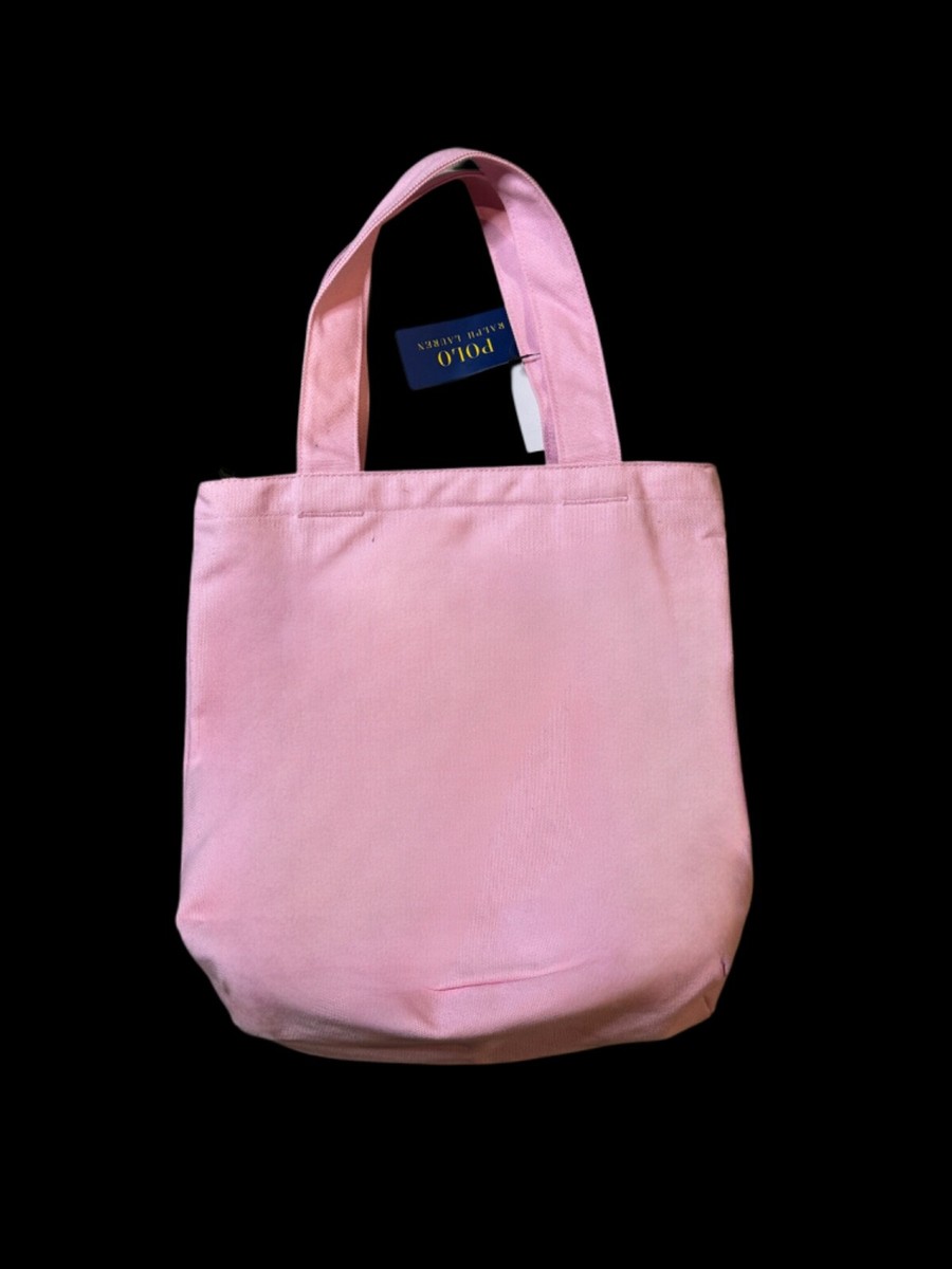 Polo Ralph Lauren Equestrian Polo Player Tote Canvas Bag