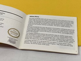 NINTENDO ENTERTAINMENT SYSTEM NES Exodus Ultima Instruction Booklet Manual ONLY