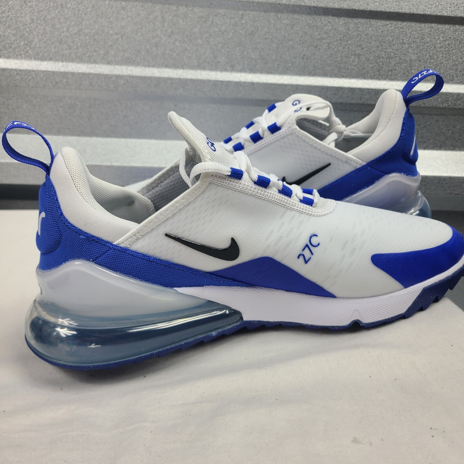 Nike Air Max 270 Golf Shoes Men’s 10.5 White/Blue CK6483106 eBay