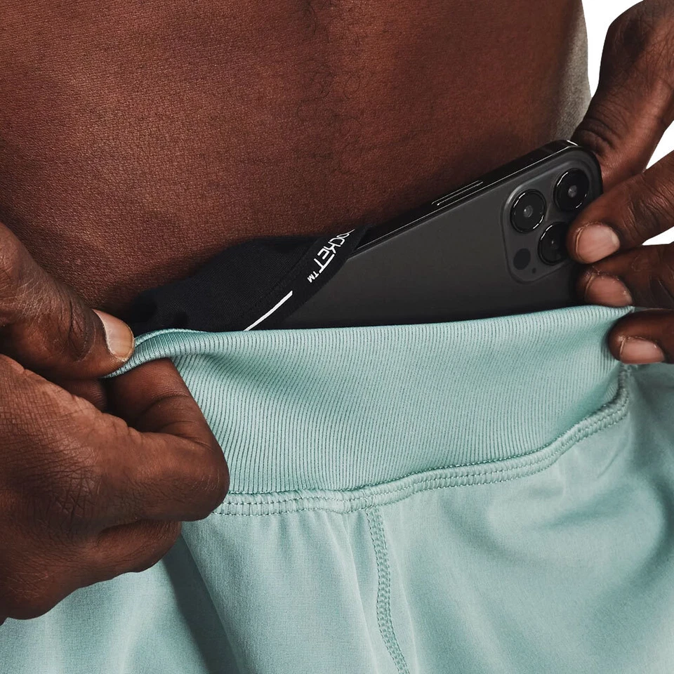 Under Armour Calificador Correr 2.0 Pantalones Footing Hombres Deportivos Verde - Imagen 3 de 4