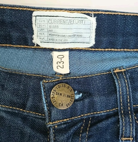 Current Elliot Womens Skinny Blue Jeans Size 23 - Picture 6 of 8