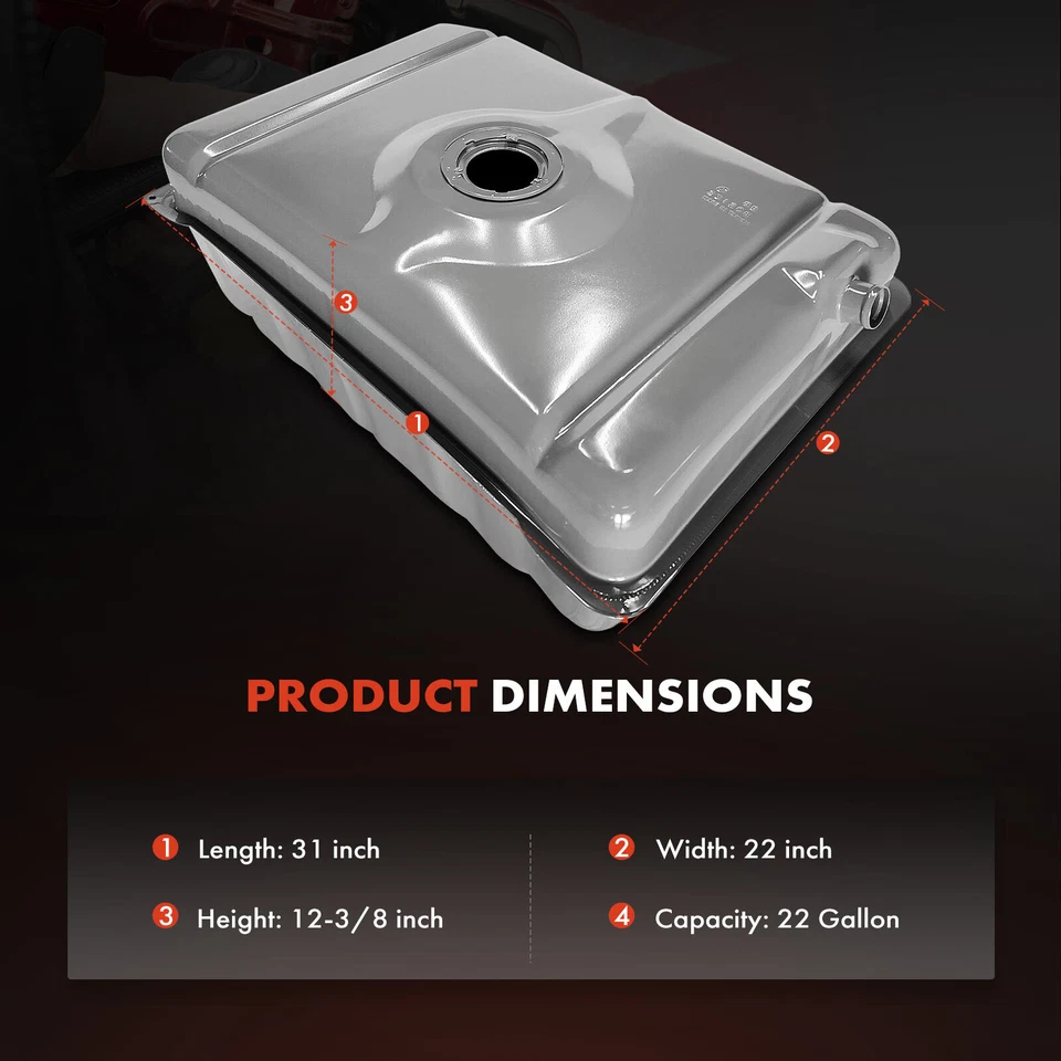 Tanque de combustible de 22 galones para Chevrolet G10 G30 GMC G1500 G3500 1983-1986 G2500 1983-1995 Foto 4 de 4