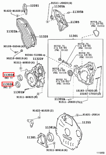 Genuine LandCruiser HDJ78 HDJ101 HDJ100 1HD Timing Cover Crankshaft Oil Seal - Picture 4 of 20