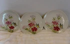 Lot 3 Vintage MCM Red Wing Pink Lilac Spice Floral Butterfly  8” Salad Plates
