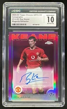 2024 Topps Chrome Autographs Magenta Refractor #CA-KE Roy Keane Auto /75 CGC 10