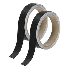 2Pcs PVC Edge Banding Tape, 3/4" Stick Adhesive Edging Trim, Black