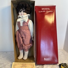 BRINN COLLECTORS 1980s MUSICAL, LARA'S THEME 15" PORCELAIN DOLL