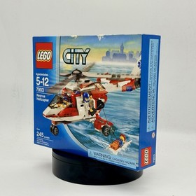 LEGO 7903 City Rescue Helicopter Sealed  HTF Worn Box See Pics Fast Shipping