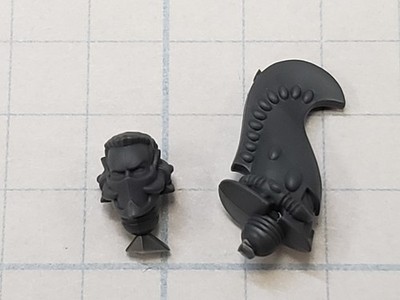 Aeldrari Bits Eldar Fire Dragon Helmet & Bare Head #69 40K