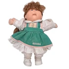 Cabbage Patch Kids 1987 Vintage Talking Doll Green Dress Coleco Not Working