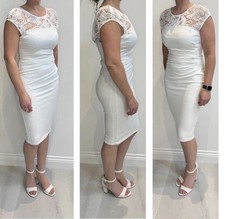 Brand New HaleBob Cream Dress Size S (10) Cost £300 New with Tags