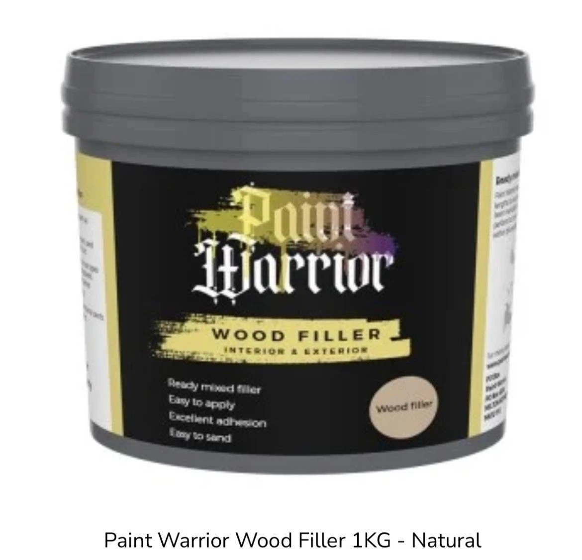 Paint Warrior Wood Filler 1KG, Ready Mixed Filler
