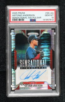 2025 Prizm Sensational Signatures Pulsar Antonio Anderson PSA 10 GEM MT Auto 8d2