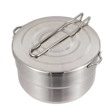 Multiple Use Steel Cooking Pots for Outdoor Grills and Steams Meals