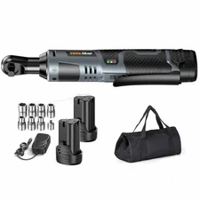 3/8" 40Nm Cordless Power Ratchet Wrench Set Electric Wrench Car Repair Tools New