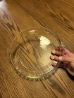 VINTAGE PYREX 229 CLEAR DEEP DISH PIE PLATE 9.5" FLUTED EDGE HANDLES