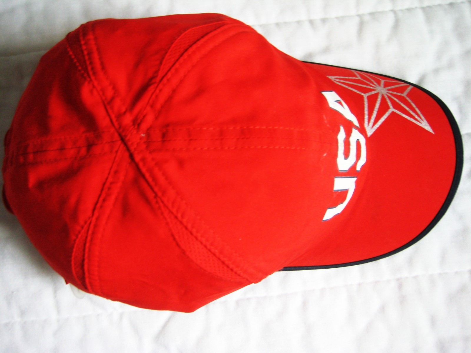 Nike USA Featherlight Unisex Red Dri-Fit Adjustable Strap Back Hat Cap vintage image 4