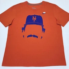 Nike MLB Hairitage New York Mets Keith Hernandez Mustache T-shirt Men's XL