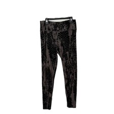 Evolution and Creation High Rise Black Grey Yoga Athletic Leggings Size Medium