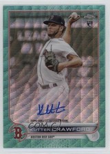 2022 Topps Chrome Rookie Aqua Wave Refractor 66/199 Kutter Crawford Auto 0zg4