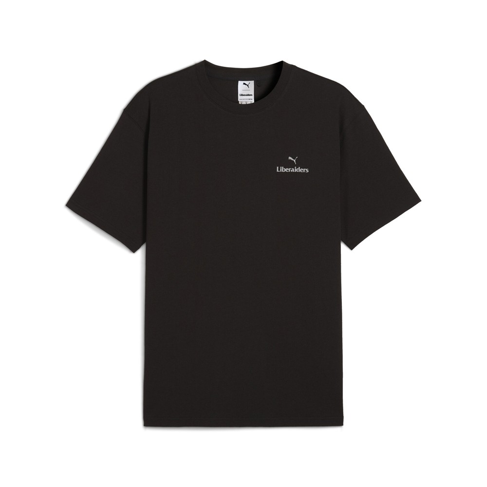 PUMA  X Liberaiders Graphic Crew Neck Short Sleeve T-Shirt Mens Black Casual Top
