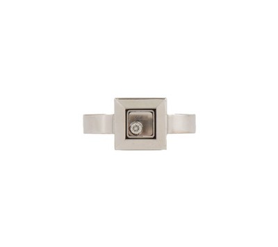 Chopard 0.05ct Happy Diamonds Square Ring in 18K