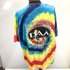 Kenny Loggins 2006 DAA Northwest Rock n Roll Anvil T-Shirt Mens Size XL Tie Dye
