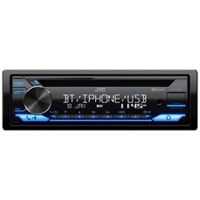 JVC KD-T720BT Single DIN AM/FM Radio USB AUX Bluetooth CD Player Car Receiver