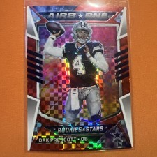 2022 ROOKIE AND STARS FOOTBALL DAK PRESCOTT AIRBORNE RED PLAID AI-8