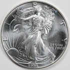 1994 American Silver Eagle (BU) - AUTHENTIC - In a Capsule to Protect It!